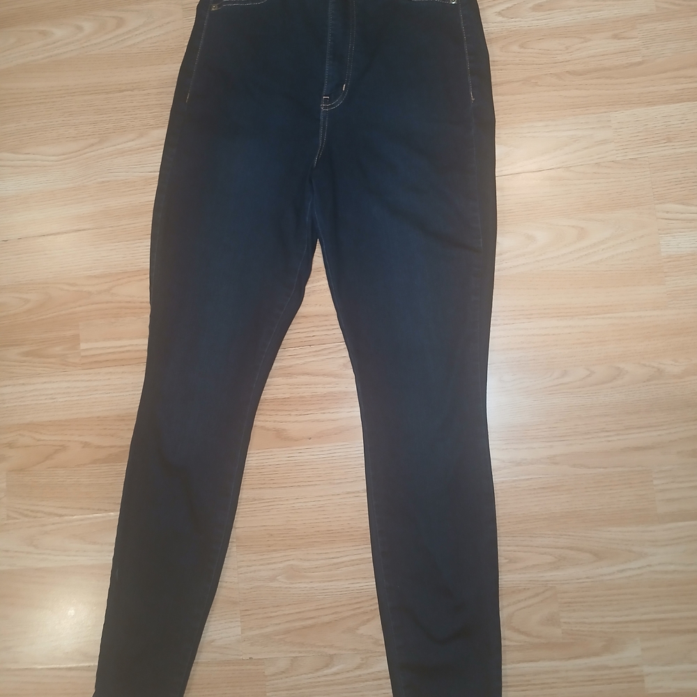 Fashion Nova Dark Blue Skinny Jeans